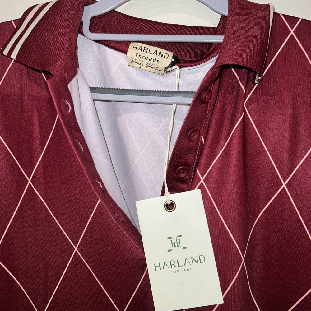 Women's Burgundy Jersey Top